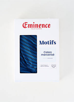 Slip imprimé fantaisie bleu EMINENCE homme