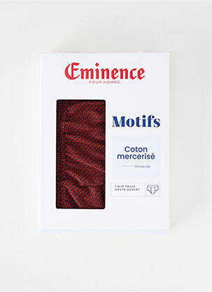 Slip imprimé fantaisie rouge EMINENCE homme