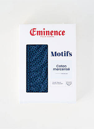 Slip imprimé fantaisie bleu EMINENCE homme