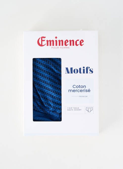 Slip imprimé fantaisie bleu EMINENCE homme