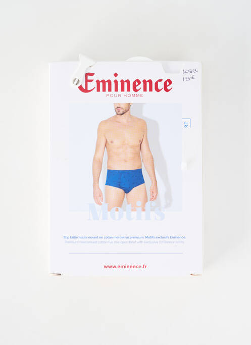 Slip imprimé fantaisie bleu EMINENCE homme