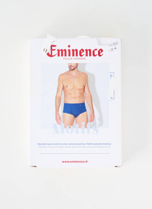 Slip imprimé fantaisie violet EMINENCE homme