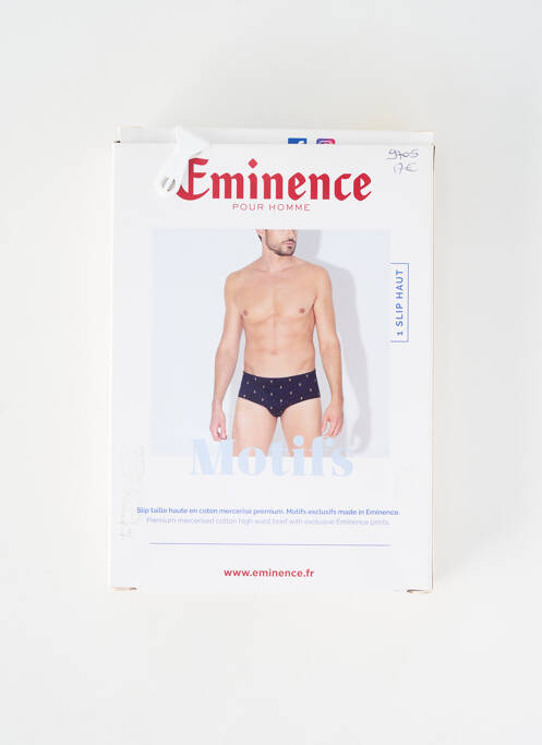 Slip imprimé fantaisie violet EMINENCE homme