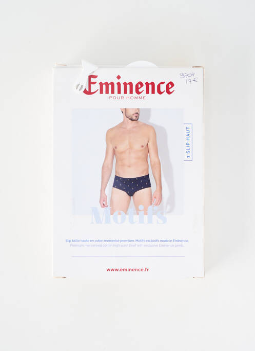 Slip imprimé fantaisie bleu EMINENCE homme
