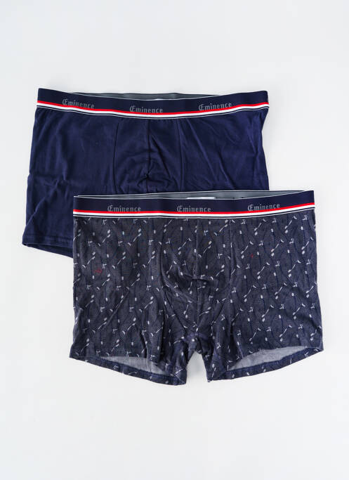 Boxer imprimé fantaisie bleu EMINENCE homme