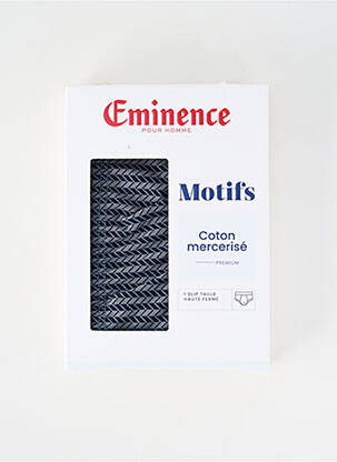 Slip imprimé fantaisie bleu EMINENCE homme