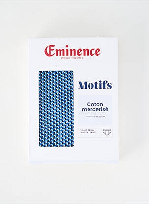 Slip imprimé fantaisie bleu EMINENCE homme