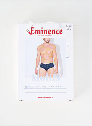 Slip imprimé fantaisie bleu EMINENCE homme