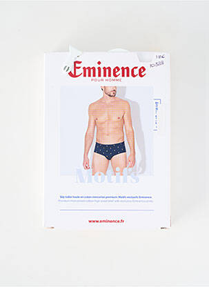 Slip imprimé fantaisie bleu EMINENCE homme