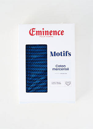 Slip imprimé fantaisie bleu EMINENCE homme