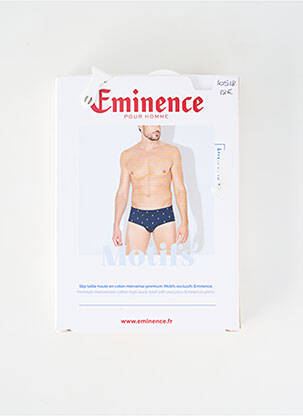 Slip imprimé fantaisie bleu EMINENCE homme