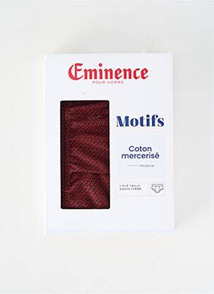 Slip imprimé fantaisie rouge EMINENCE homme
