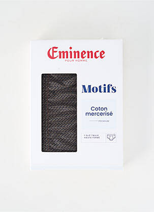 Slip imprimé fantaisie gris EMINENCE homme