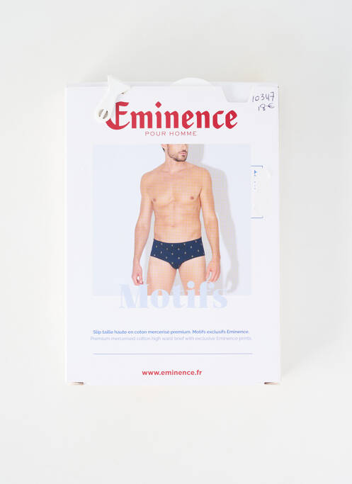 Slip imprimé fantaisie gris EMINENCE homme