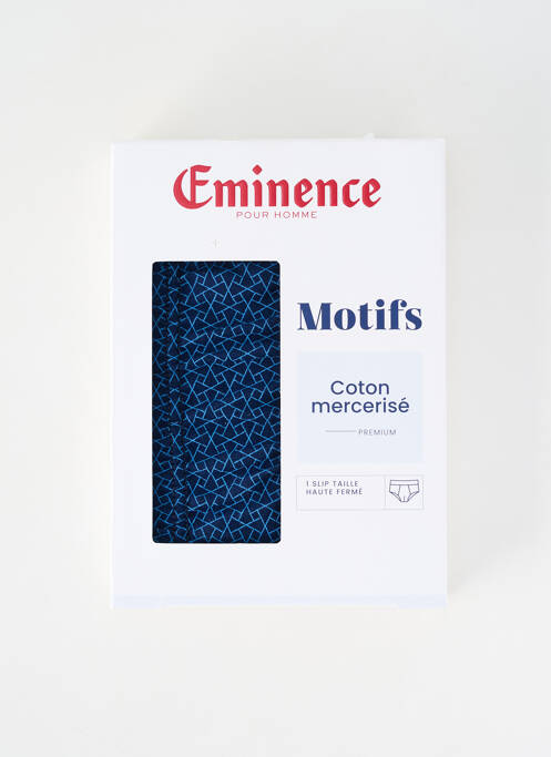 Slip imprimé fantaisie bleu EMINENCE homme