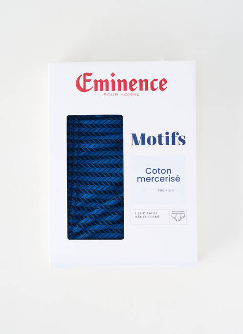 Slip imprimé fantaisie bleu EMINENCE homme
