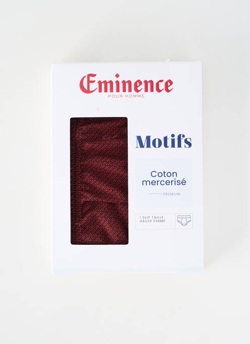 Slip imprimé fantaisie rouge EMINENCE homme
