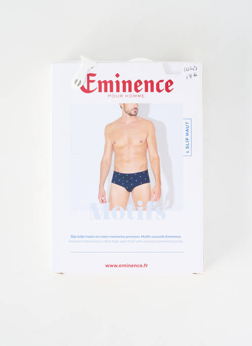 Slip imprimé fantaisie gris EMINENCE homme