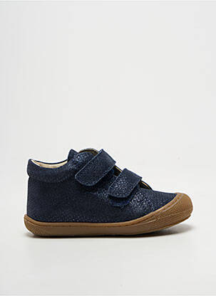 Bottillons fermeture scratch bout rond bleu NATURINO fille