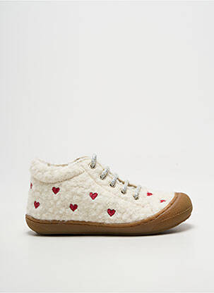 Bottillons fermeture lacets bout rond beige NATURINO fille
