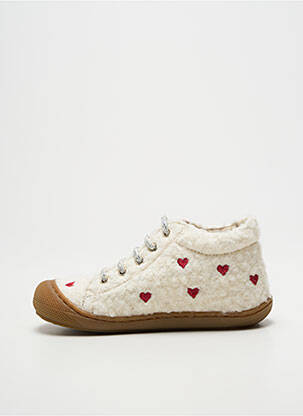Bottillons fermeture lacets bout rond beige NATURINO fille