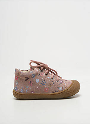 Bottillons fermeture lacets bout rond rose NATURINO fille
