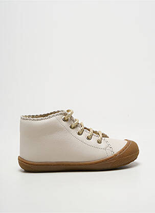 Bottillons fermeture lacets bout rond beige NATURINO fille