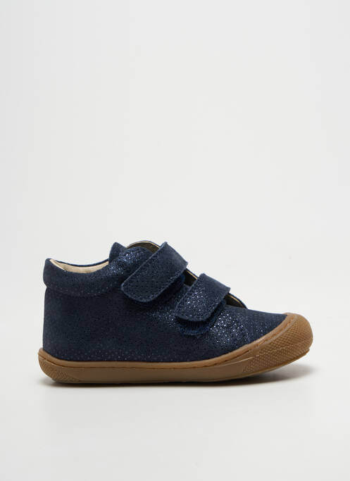 Bottillons semelle amovible bout rond bleu NATURINO fille