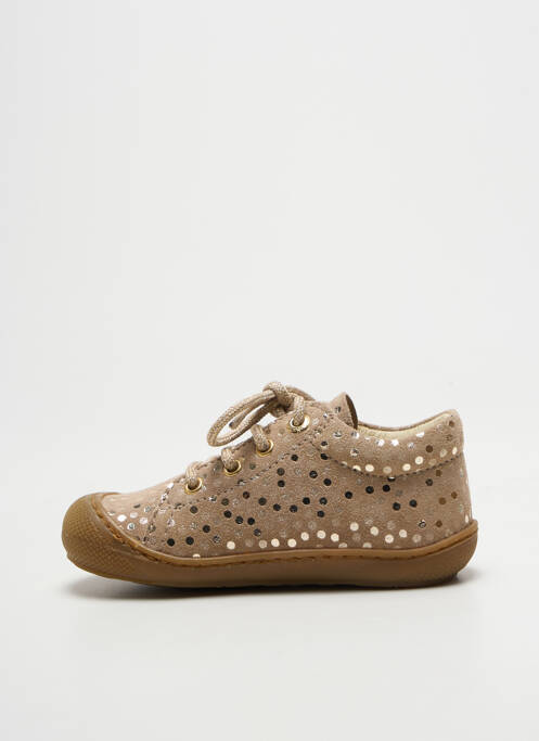 Bottillons fermeture lacets bout rond or NATURINO fille