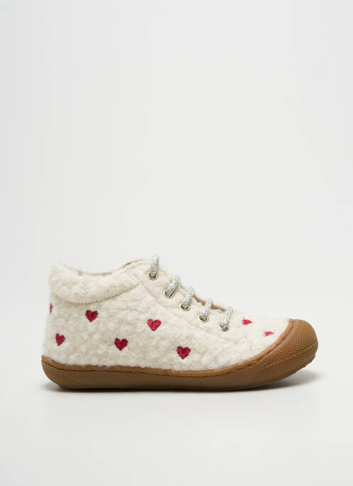 Bottillons fermeture lacets bout rond beige NATURINO fille