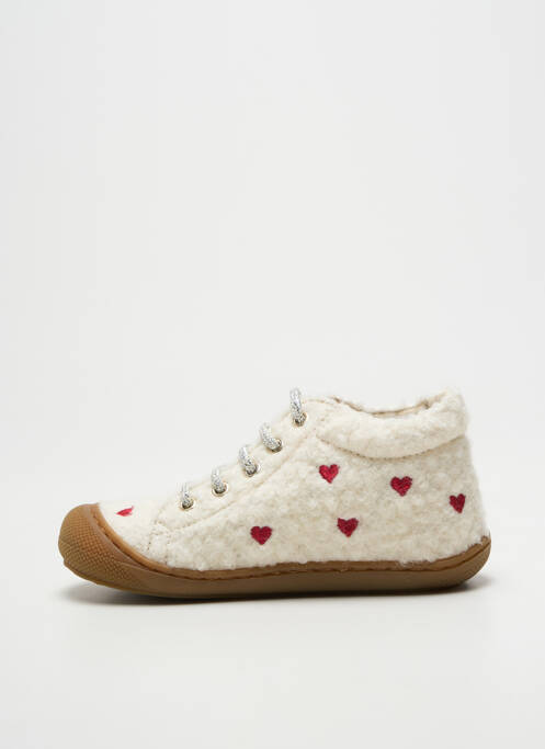 Bottillons fermeture lacets bout rond beige NATURINO fille