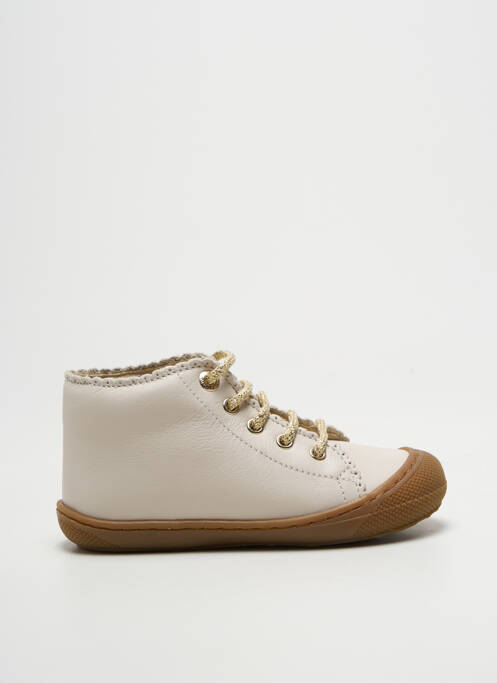 Bottillons fermeture lacets bout rond beige NATURINO fille