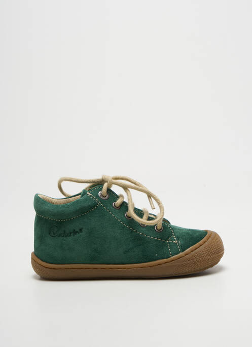 Bottillons semelle amovible bout rond vert NATURINO garcon