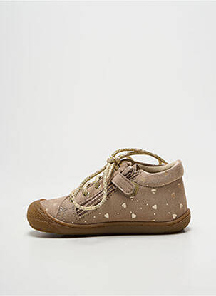 Bottillons semelle amovible bout rond beige NATURINO fille
