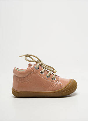 Bottillons effet froissé bout rond rose NATURINO fille