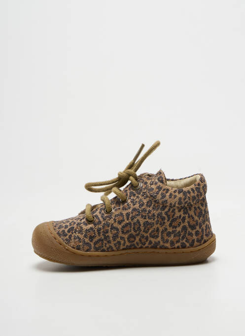 Bottillons semelle amovible bout rond marron NATURINO fille