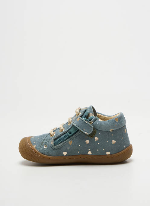 Bottillons semelle amovible bout rond bleu NATURINO fille