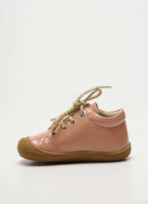 Bottillons effet froissé bout rond rose NATURINO fille