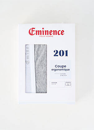 Boxer stretch gris EMINENCE homme