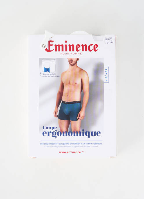 Boxer stretch bleu EMINENCE homme