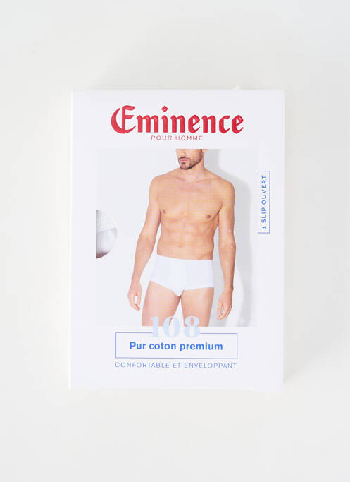 Slip elastique à la taille blanc EMINENCE homme