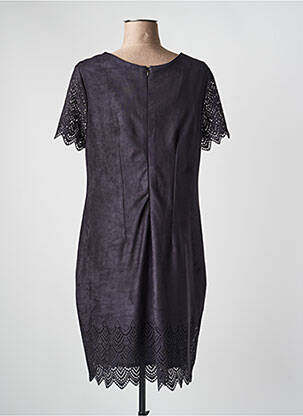 Robe mi-longue manches courtes manches courtes noir JUMFIL femme