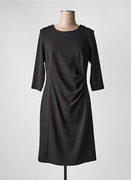 Robe mi-longue manches 3/4 manches 3/4 noir JUMFIL femme