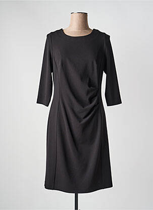 Robe mi-longue manches 3/4 manches 3/4 noir JUMFIL femme