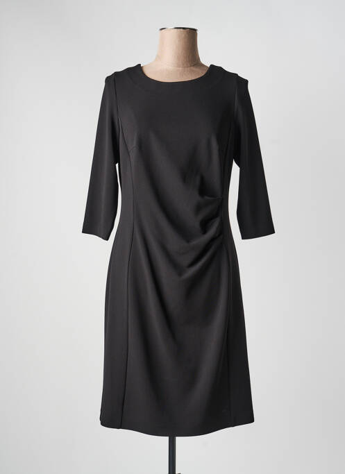 Robe mi-longue manches 3/4 manches 3/4 noir JUMFIL femme
