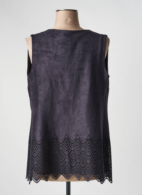 Gilet sans manche col v bleu fonce JUMFIL femme