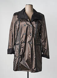 Imperméable manches longues sans capuche noir JUMFIL femme