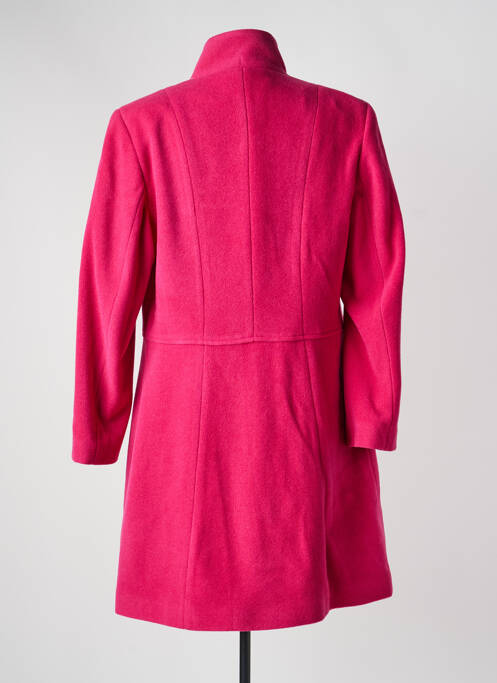 Manteau long coupe cintrée sans capuche rose JUMFIL femme