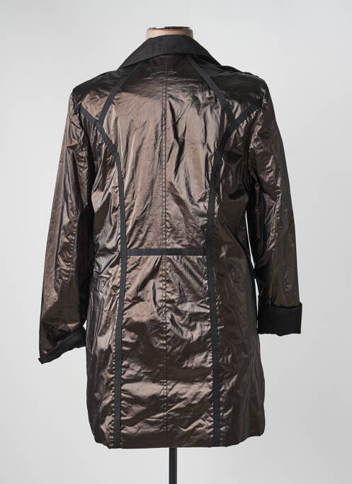 Imperméable manches longues sans capuche noir JUMFIL femme