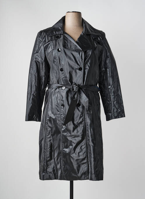 Imperméable manches longues sans capuche noir JUMFIL femme